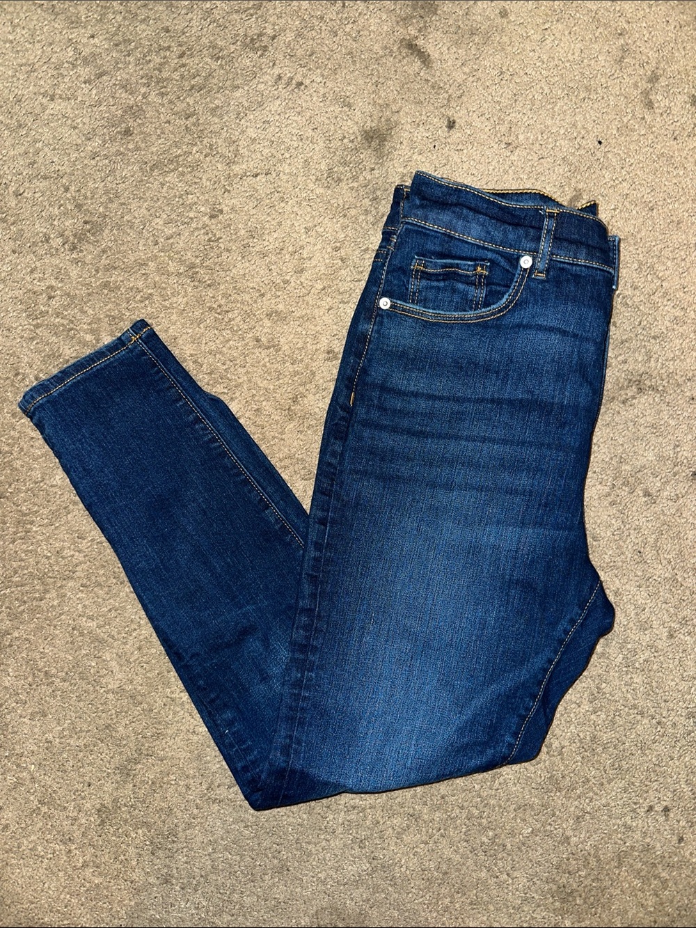 LOFT Women's Dark Blue Skinny Jeans